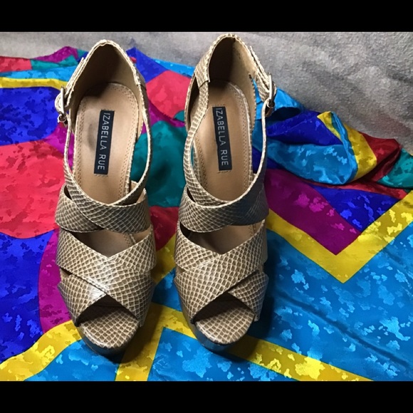 (#14) Izabella Rue Alda Platform Stiletto Sandals - Picture 5 of 9